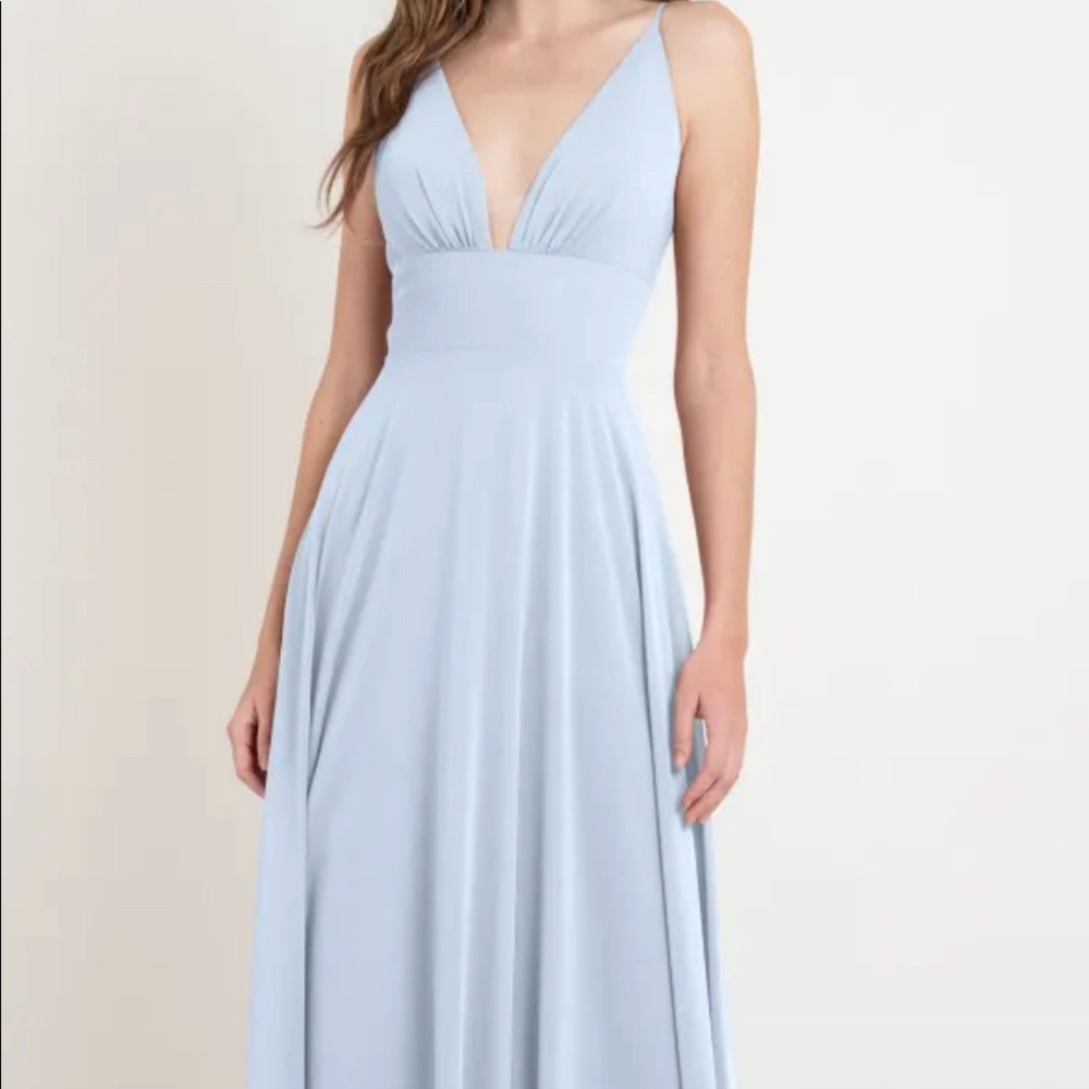 Jenny Yoo “Brady” dress in Whisper Blue. Size 2